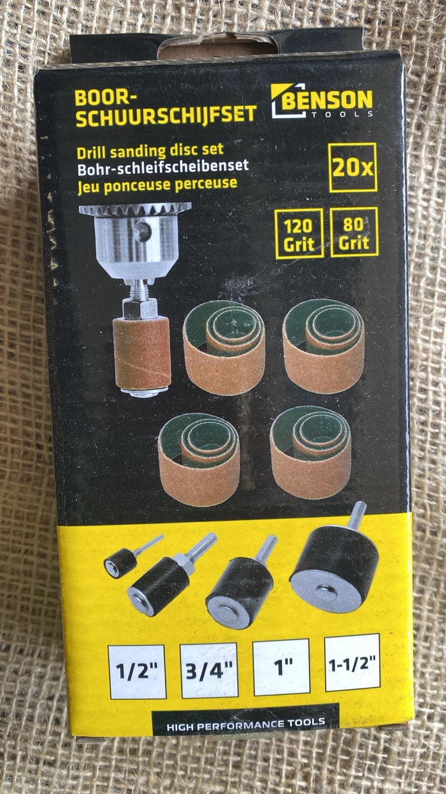 Benson Tools Boor-Schuurschijfset - Nieuw, Ophalen of Verzenden, Nieuw, Overige typen