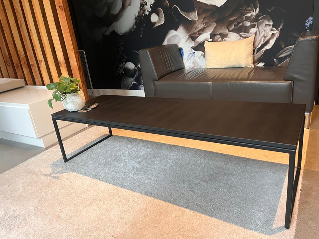Goossens Salontafel - Zwart, Modern Design, Huis en Inrichting, Tafels | Salontafels, Ophalen, 100 tot 150 cm, 50 tot 100 cm, Zo goed als nieuw