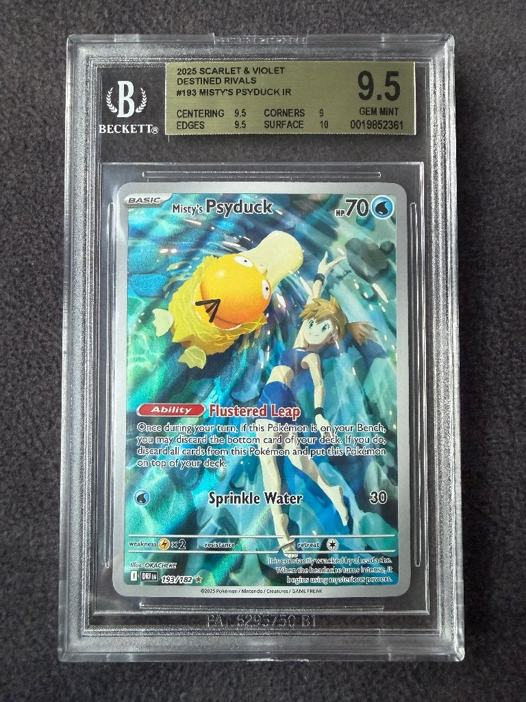 Pokémon Misty's Psyduck. BGS 9.5, Ophalen of Verzenden, Nieuw, Losse kaart