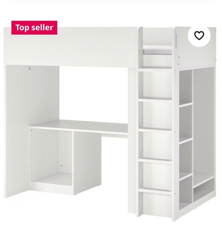 IKEA hoogslaper Smastad, Ophalen, Gebruikt, Eenpersoons, 160 tot 180 cm