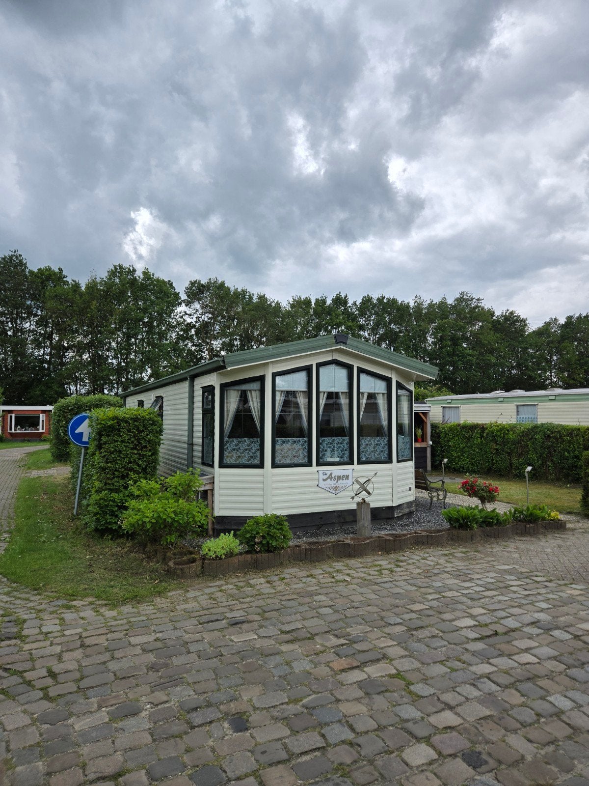 Willerby Aspen Stacaravan op Camping Veenmeer Tynaarlo plek, Rondzit, Hobby, Particulier, Airco