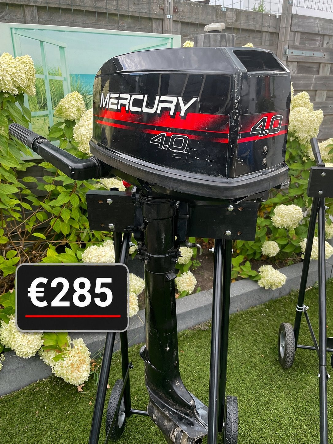 Mercury, Mariner en yamaha 4pk buitenboordmotoren, Ophalen, Zo goed als nieuw, Benzine, Minder dan 5 pk