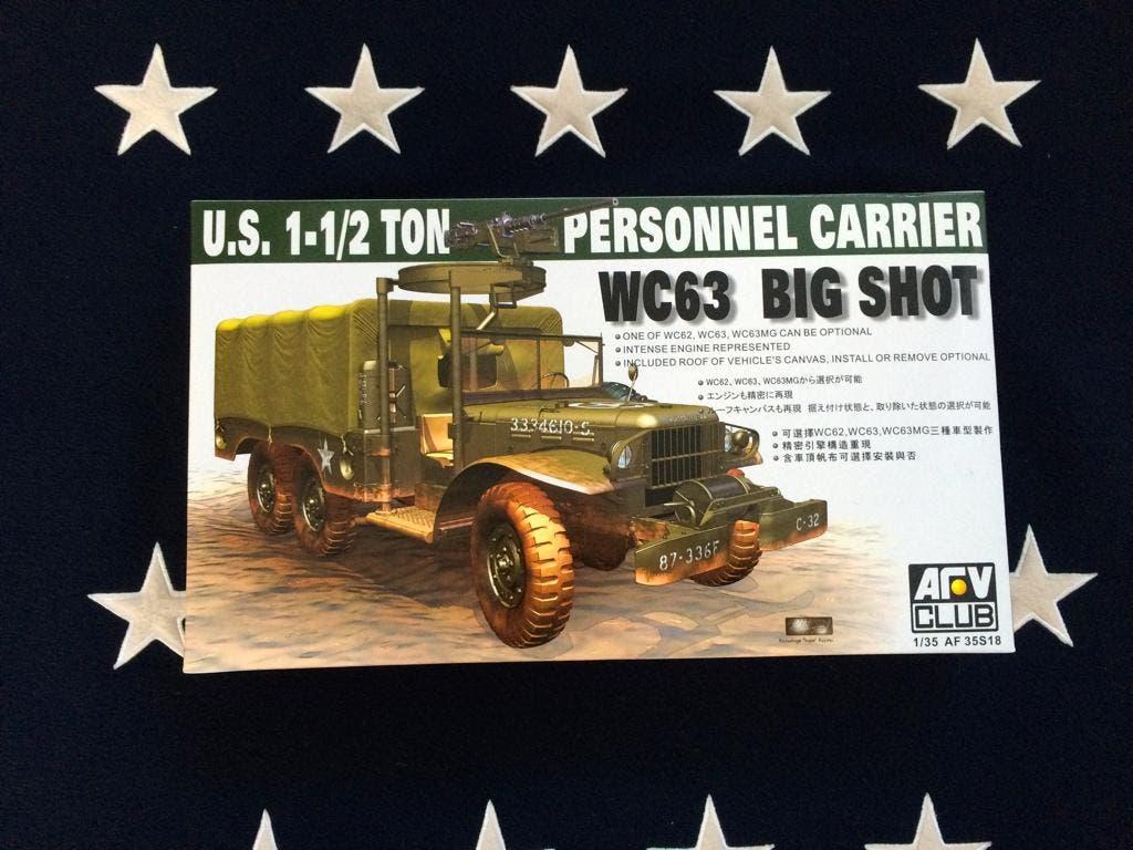 AFV Club	AF35S18	U.S. 1-1/2 ton WC63 Big Shot	1/35, Hobby en Vrije tijd, Overige merken, Tank, Verzenden, 1:32 tot 1:50