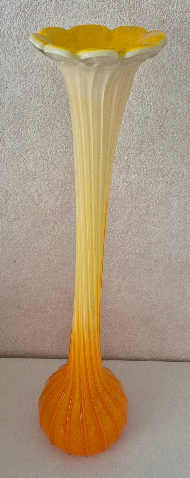 Vintage Murano-stijl vaas, Ophalen, Zo goed als nieuw, Glas