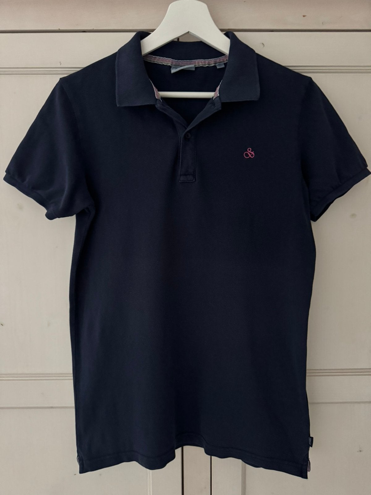 Scotch & Soda donkerblauwe jongens poloshirt maat 176, Ophalen of Verzenden, Zo goed als nieuw, Jongen, Shirt of Longsleeve