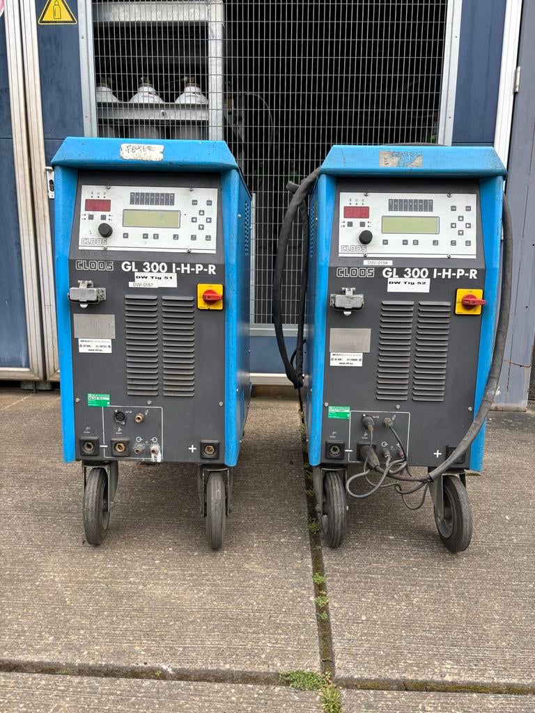 Cloos GL 300 I-H-P-R Lasapparaat (2 stuks), Ophalen of Verzenden, Gebruikt, 250 ampère of meer, Tig