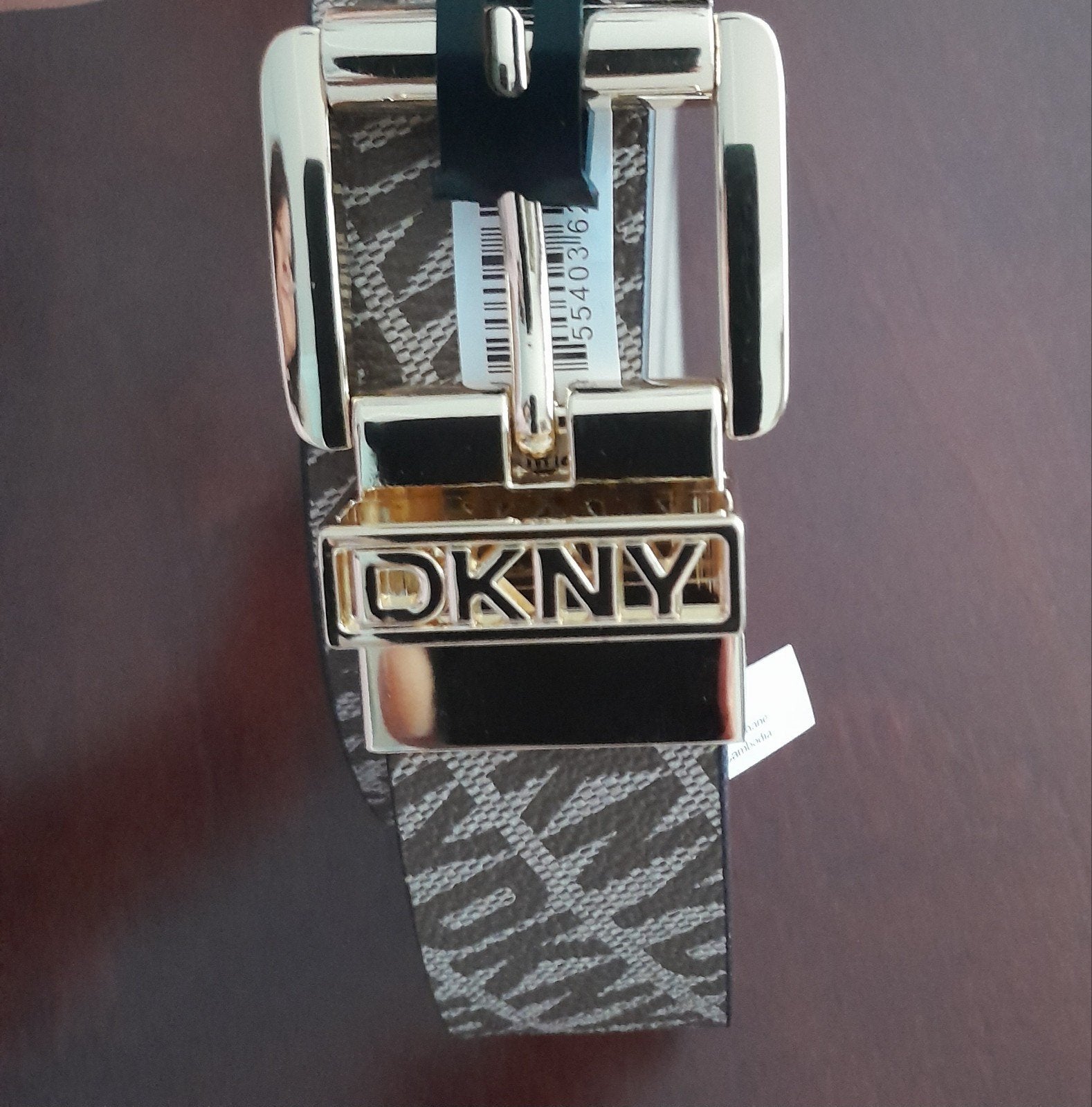 Nieuwe DKNY Omkeerbare Riem S/M - Chino/Licht Kaki, DKNY, Ophalen of Verzenden, Nieuw, Overige kleuren