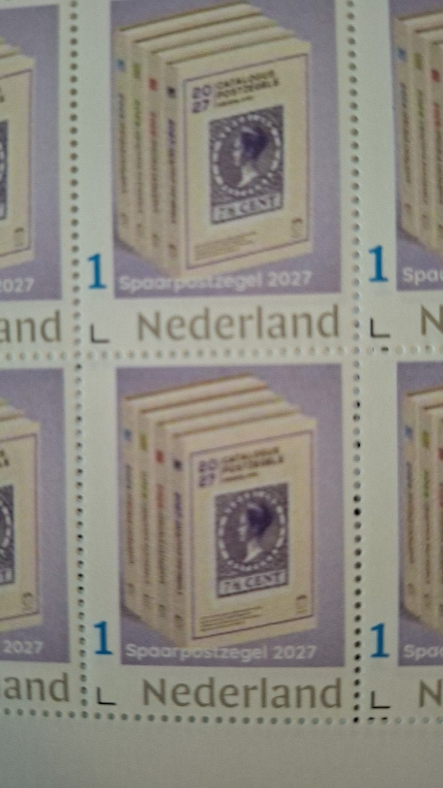 NVPH 2027 met gratis Spaarpostzegel, Postzegels en Munten, Verzenden, Na 1940, Postfris