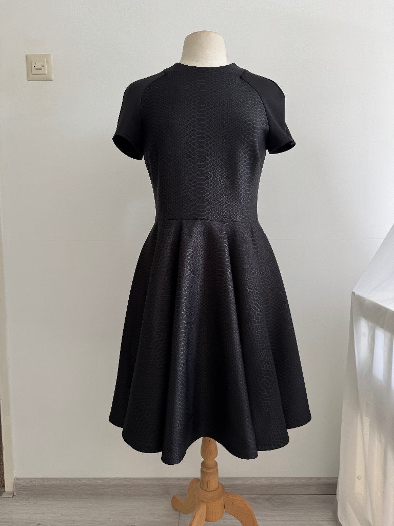Ted Baker zwarte jurk slang geprint - Maat 3 (38/40), Kleding | Dames, Maat 38/40 (M), Zwart, Ophalen of Verzenden, Zo goed als nieuw