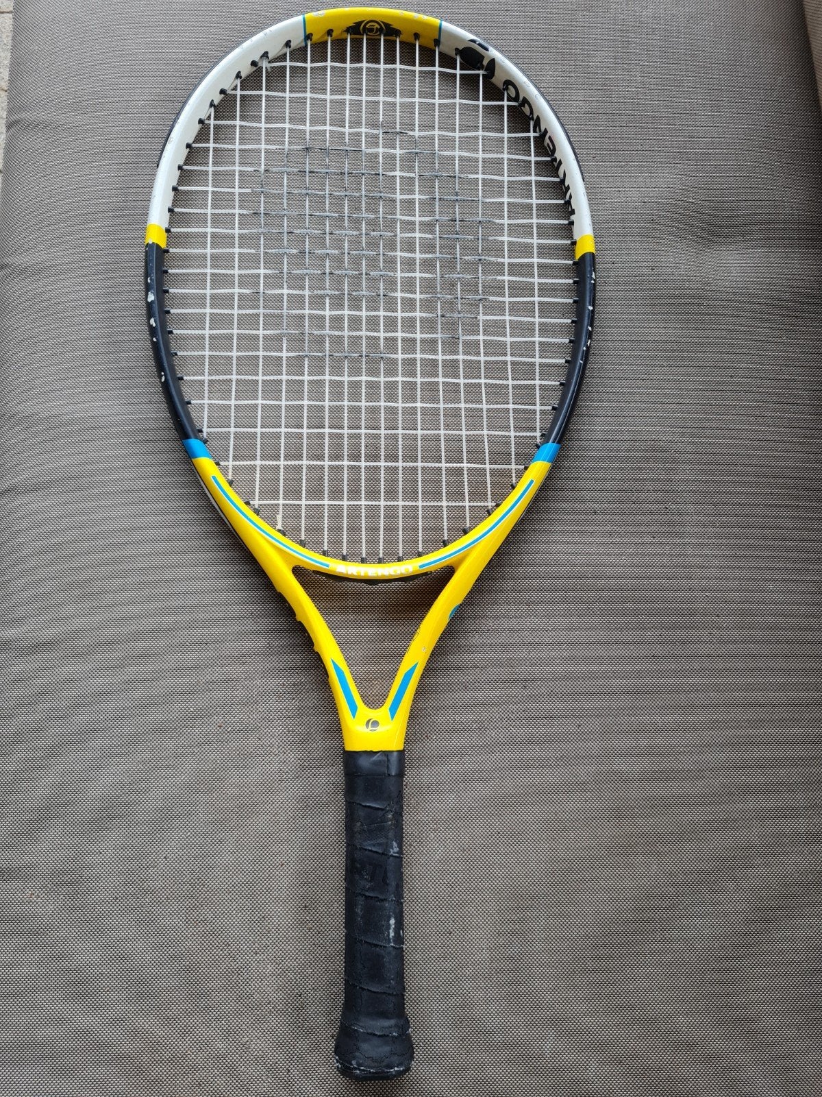 Artengo tennisracket - Geel/Zwart - Gebruikt, Sport en Fitness, Tennis, Ophalen, Gebruikt, Racket, Overige merken