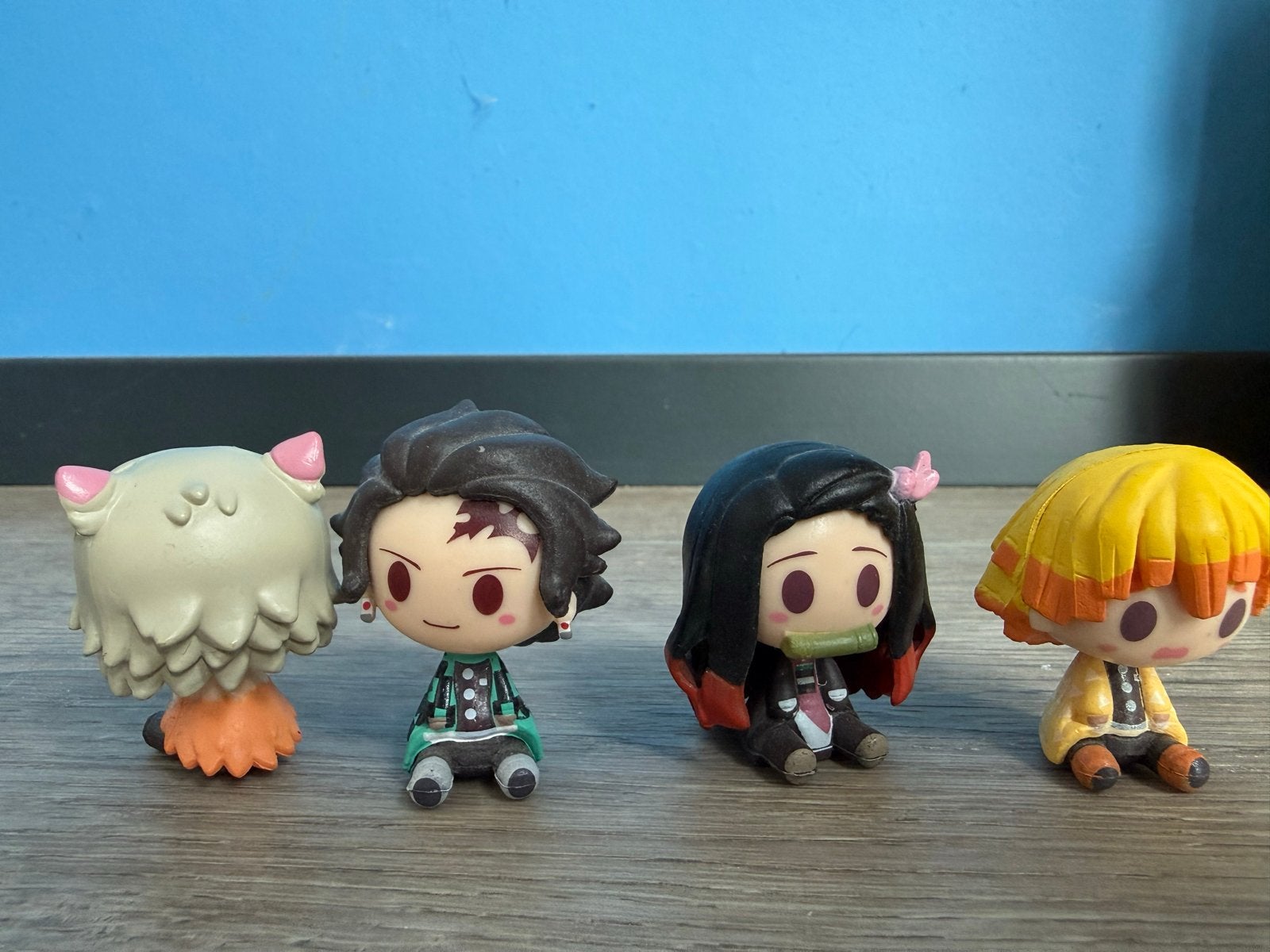 Demon Slayer Mini Figuurtjes - Set van 4, Ophalen of Verzenden, Zo goed als nieuw