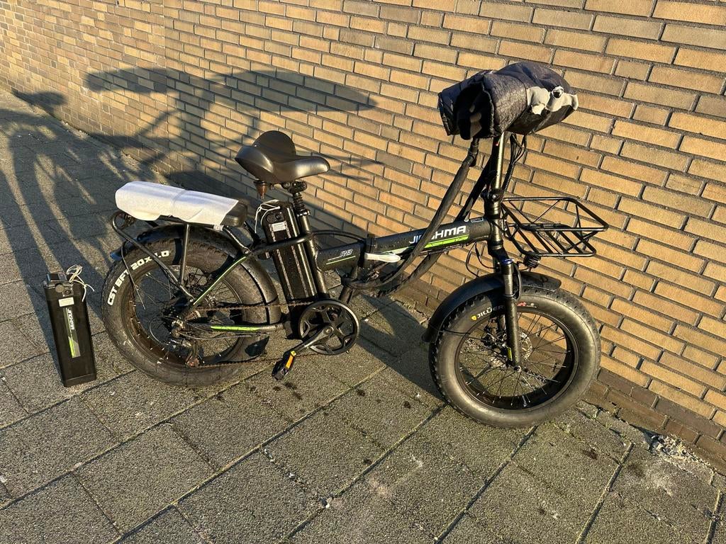 Jihma opvouwbare elektrische fiets met 2 accu's, Overige merken, Gebruikt, Ophalen of Verzenden, Minder dan 47 cm