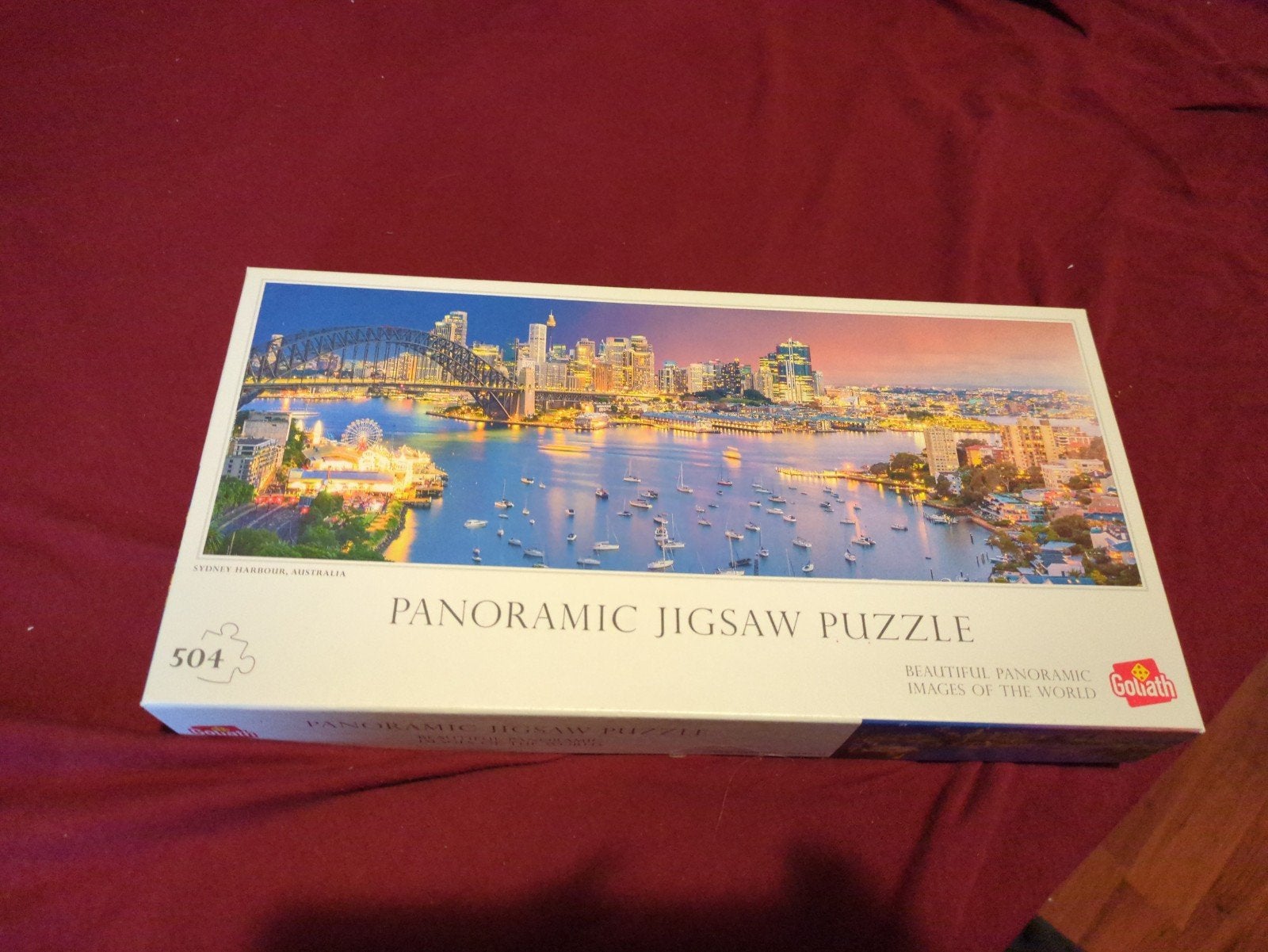Goliath Panoramische Legpuzzel Sydney Haven 504 stukjes, Ophalen of Verzenden, Minder dan 500 stukjes, Zo goed als nieuw, Legpuzzel