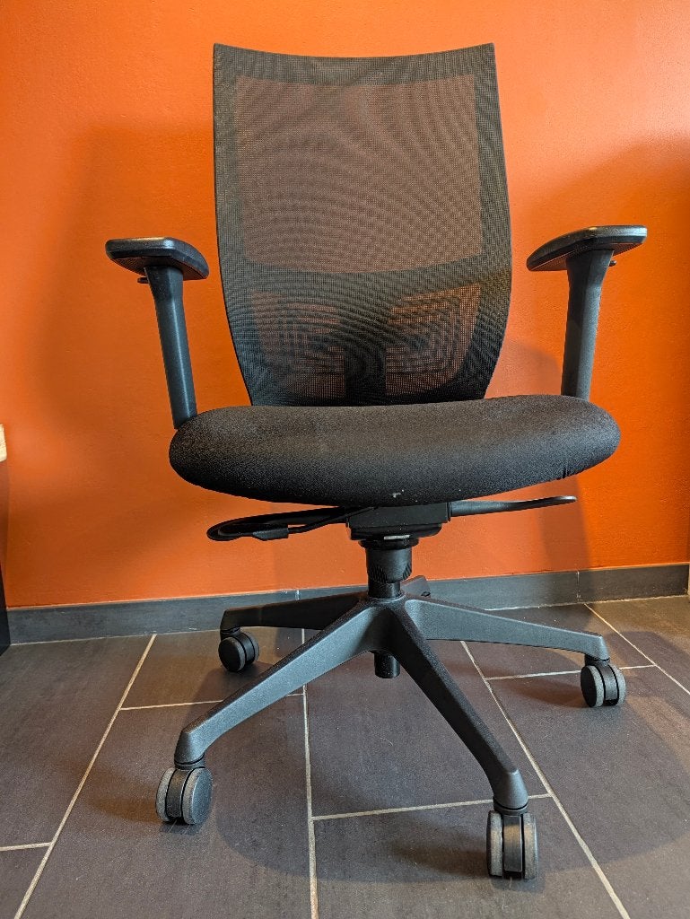 Bureaustoel Euroseats ergonomisch, Ophalen, Zwart, Zo goed als nieuw, Bureaustoel