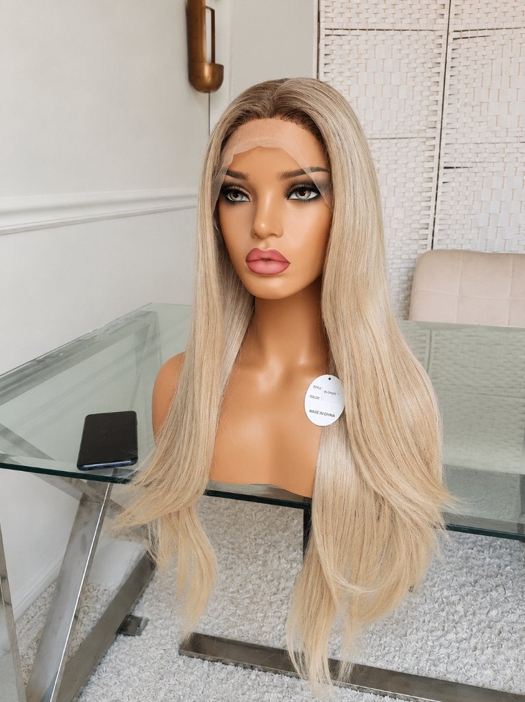 B1-03 | Luxe Blonde Lace Front Pruik – Nieuw, Ophalen of Verzenden, Nieuw, Pruik of Haarverlenging
