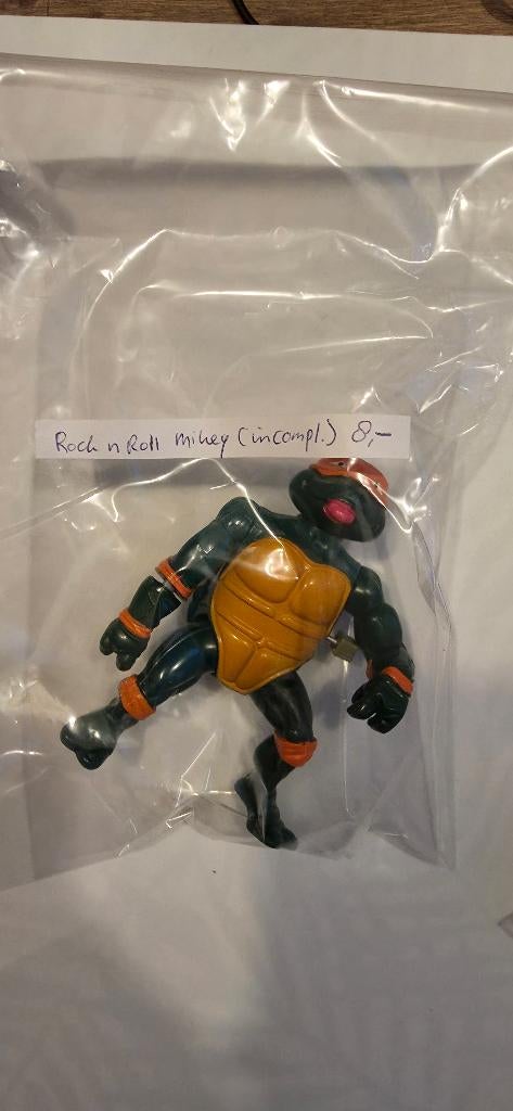 Vintage Teenage mutant ninja turtles rock n roll Mikey, Ophalen of Verzenden, Gebruikt