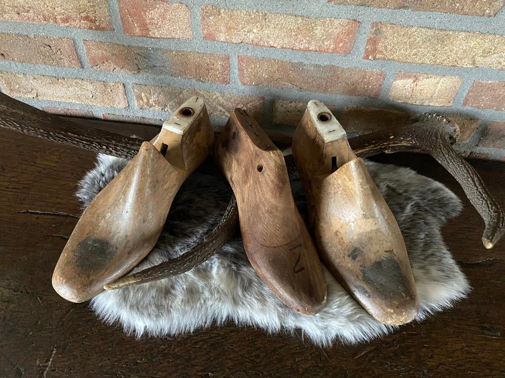 Brocante houten schoenmallen, Antiek en Kunst, Ophalen of Verzenden