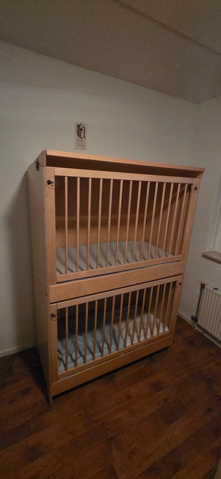 Duoslaper kinderopvang, Tweepersoons, Zo goed als nieuw, 80 cm, Stapelbed
