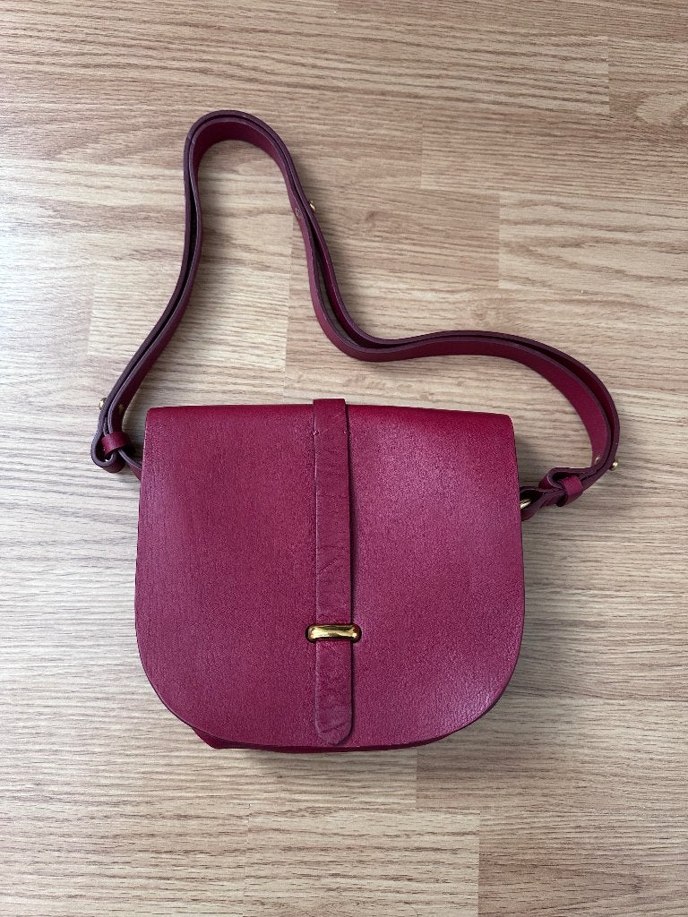 Rode leren tas Liebeskind Berlin met gouden hardware - nieuw, Ophalen of Verzenden, Nieuw, Rood, Schoudertasje