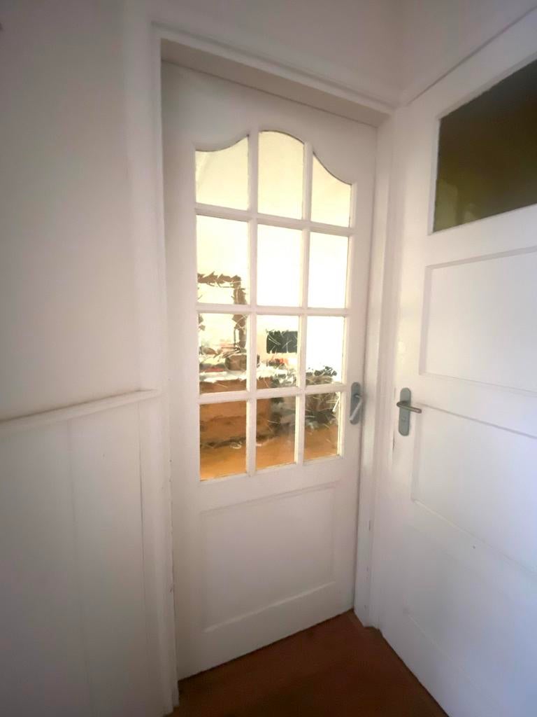 Gratis afhalen Stomp binnendeur met glas, 211x83 cm, Ophalen, Gebruikt, 80 tot 100 cm, Binnendeur