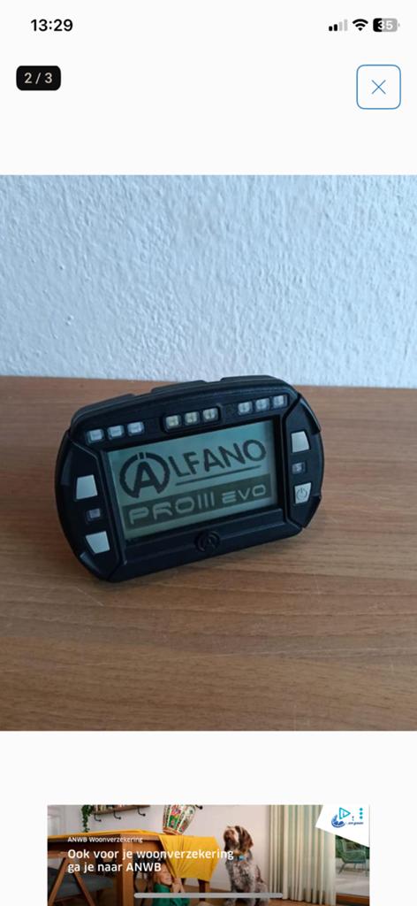 Alfano pro evo 3 gezocht, Ophalen of Verzenden, Zo goed als nieuw