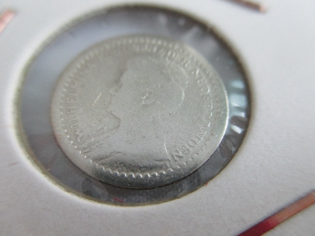 Dubbeltje 1911, Postzegels en Munten, Munten | Nederland, Zilver, Ophalen of Verzenden, 10 cent, Koningin Wilhelmina