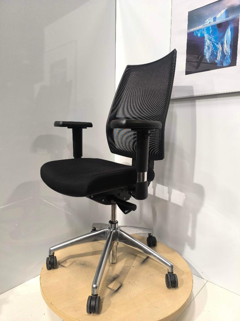 Donati Ergonomische stoel / werkstoel / stoel, 8 stuks, Gebruikt, Zwart, Ophalen of Verzenden, Bureaustoel