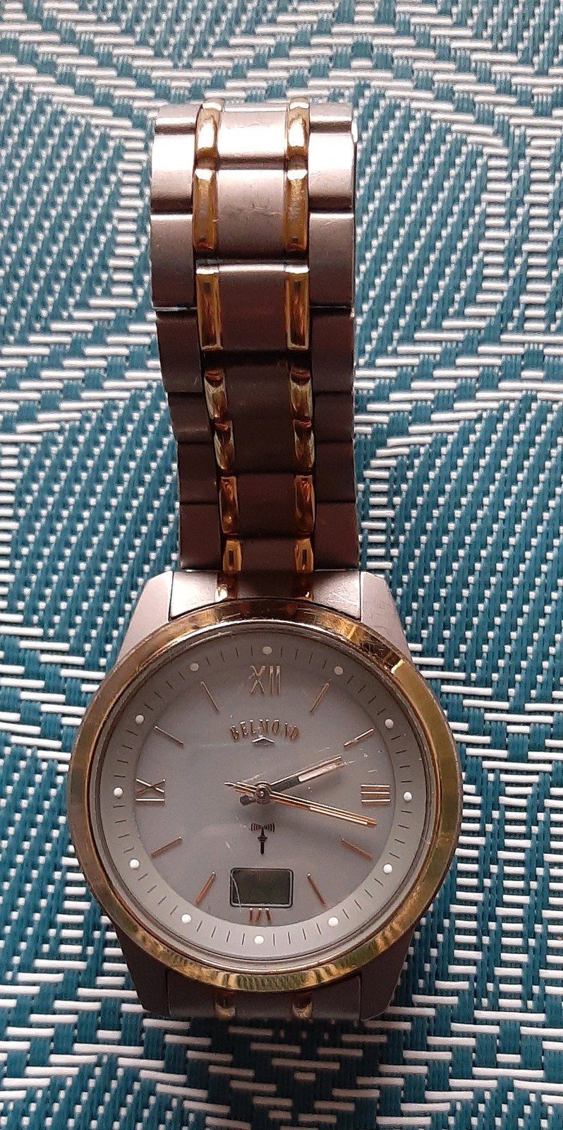 Belmond radio controlled horloge, titanium bicolor70554, Ophalen of Verzenden, Overige materialen, Polshorloge, Overige merken