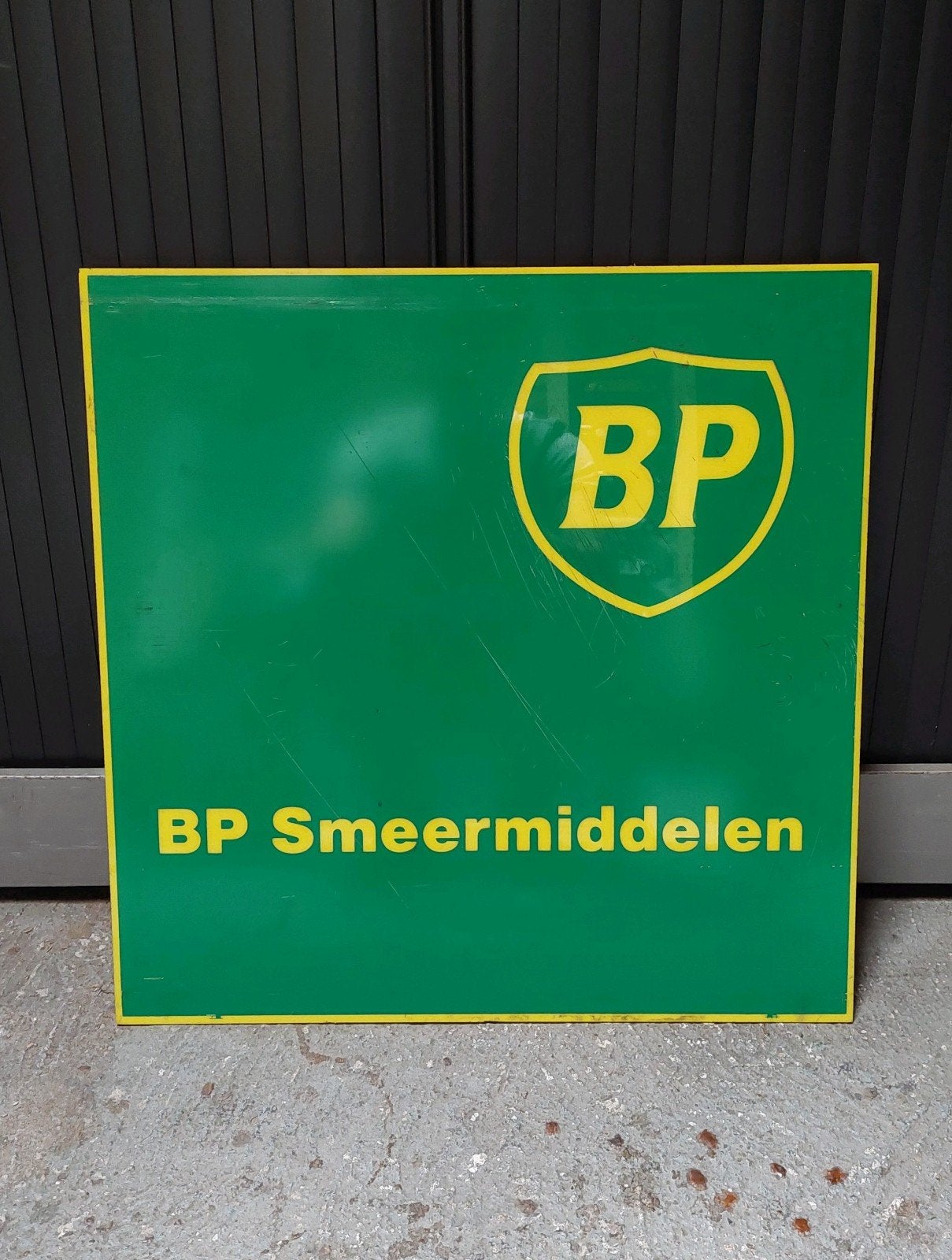 Vintage Originele BP lichtbak plaat jaren 90, Verzamelen, Ophalen of Verzenden, Gebruikt, Reclamebord
