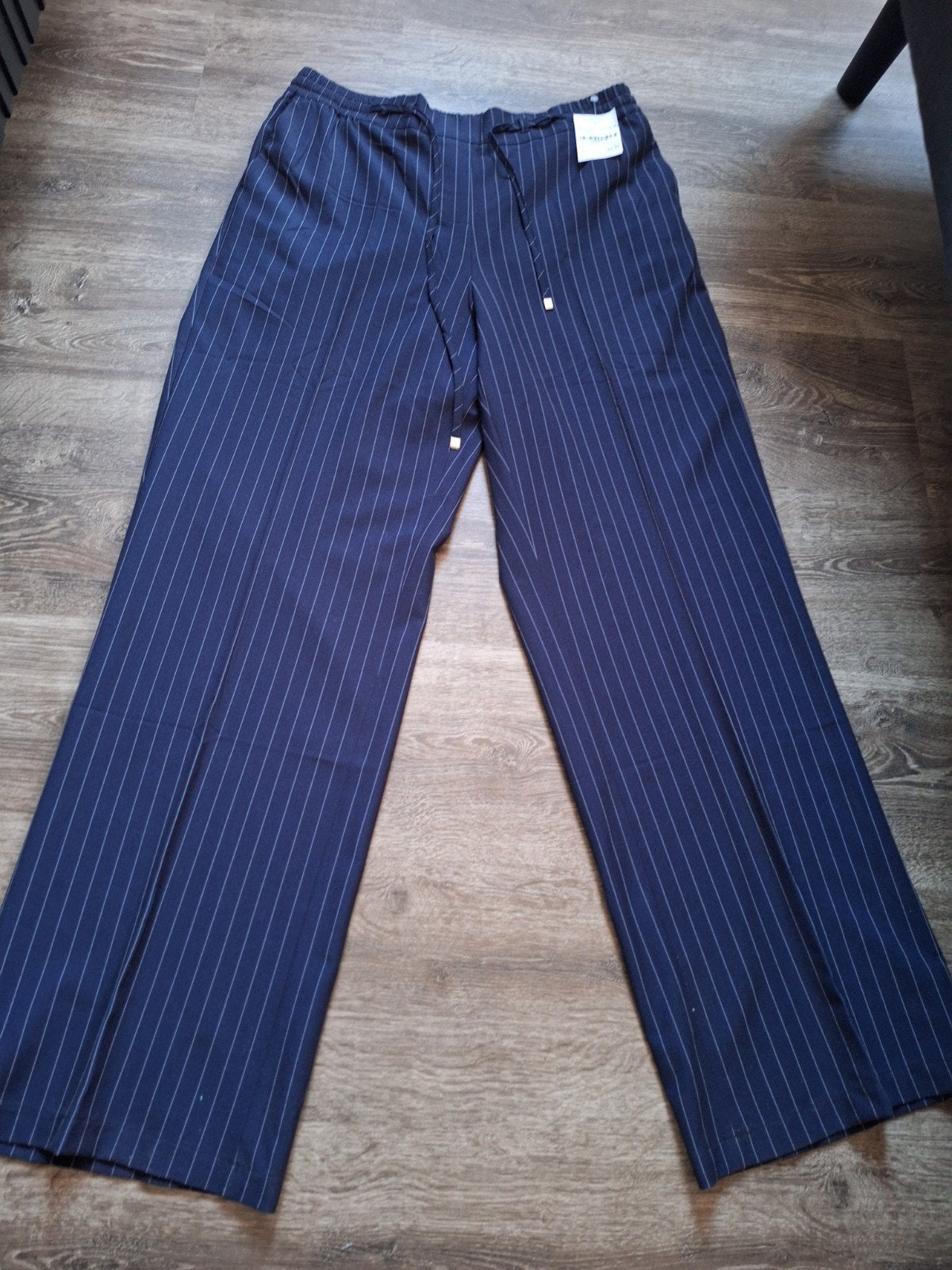 Nieuw!Red Button Claudette Pinstripe Broek Maat 42, Blauw, Maat 42/44 (L), Nieuw, Ophalen of Verzenden