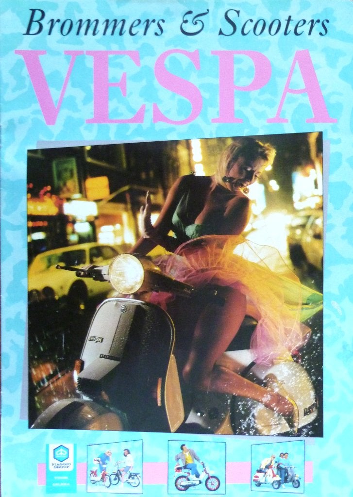 Folder VESPA Brommers & Scooters 1985 NL, Ophalen of Verzenden, Zo goed als nieuw