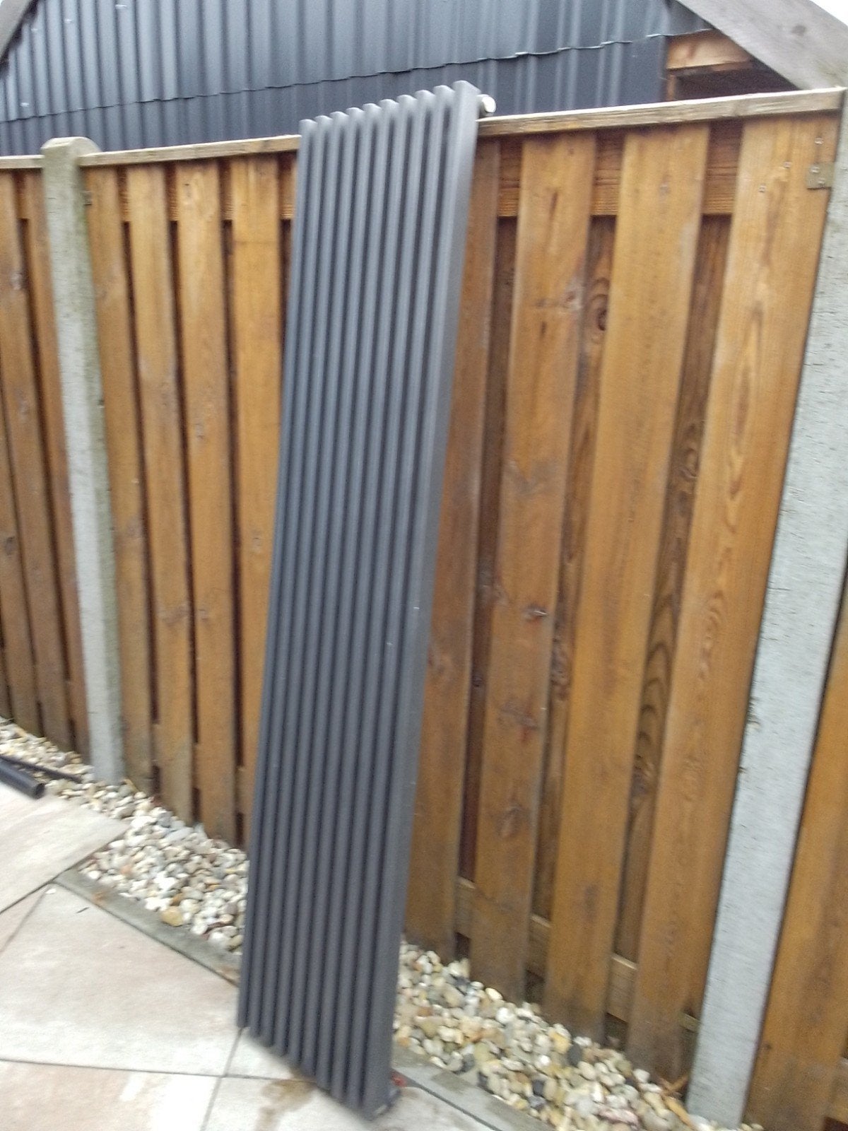 Antraciet grijze design radiator, Doe-het-zelf en Verbouw, Verwarming en Radiatoren, Ophalen, Minder dan 60 cm, Radiator, 80 cm of meer