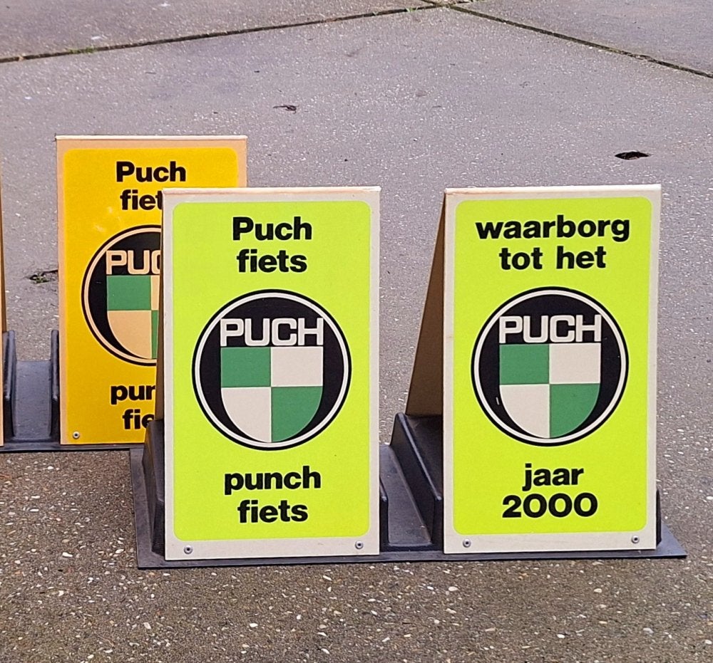 Zeldzame reclame voor Puch fietsen, fietsreclame🚲, Gebruikt, Overige modellen, ., Ophalen of Verzenden