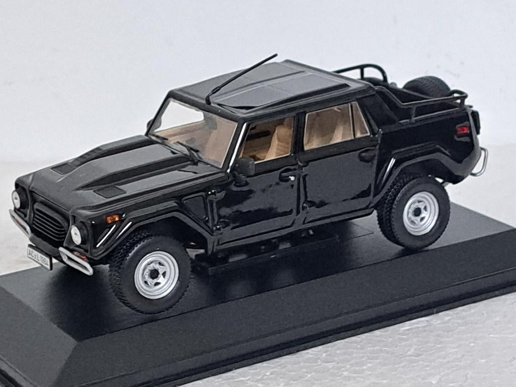 Lamborghini LM002 V12 Pick Up SUV Zwart 1/43 Minichamps, Ophalen of Verzenden, Zo goed als nieuw, Auto, MiniChamps