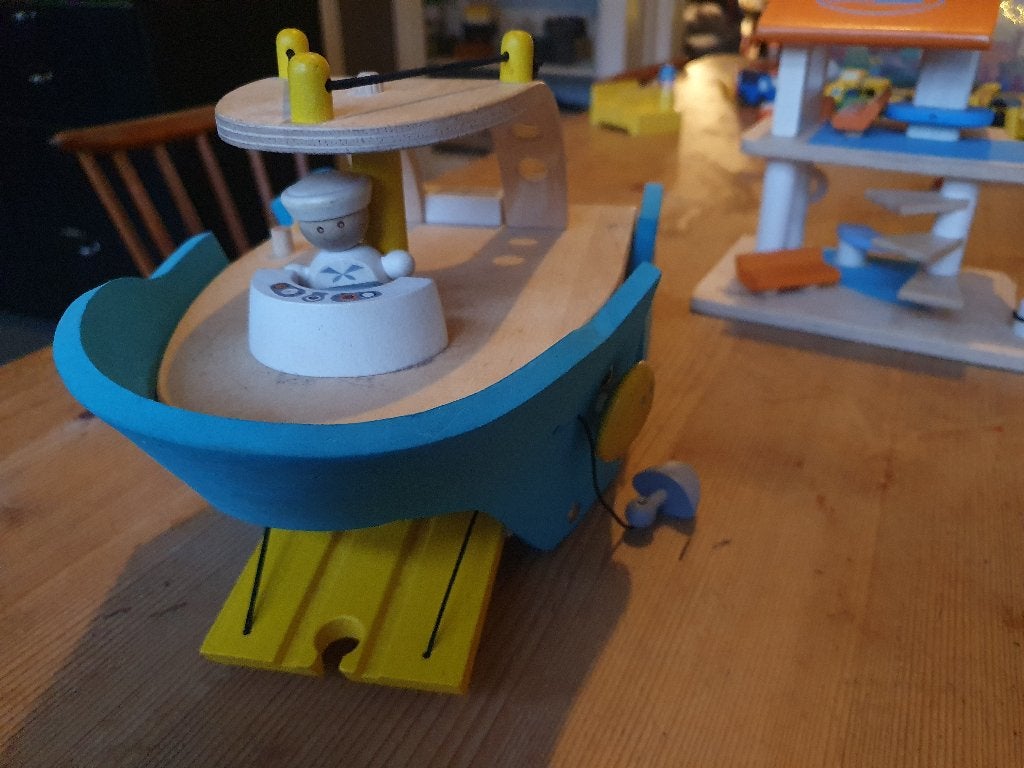Mooie houten veerboot Plancity/ Plantoy's, Ophalen of Verzenden, Gebruikt, Overige typen