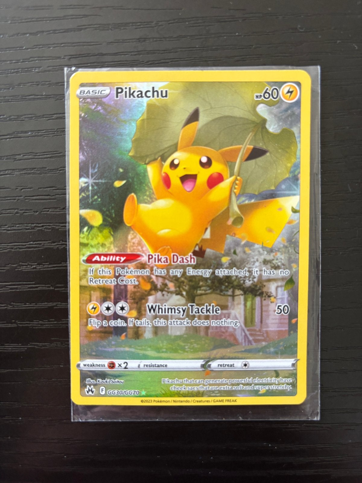 Pikachu kaart GG30/GG70, Ophalen of Verzenden, Zo goed als nieuw