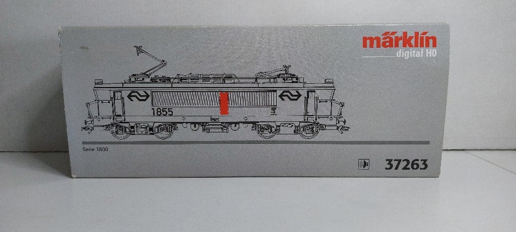 NS Locomotief 1855 Digitaal, Tyfoon geluid en 5* Motor (06), Wisselstroom, Locomotief, Ophalen of Verzenden, Märklin