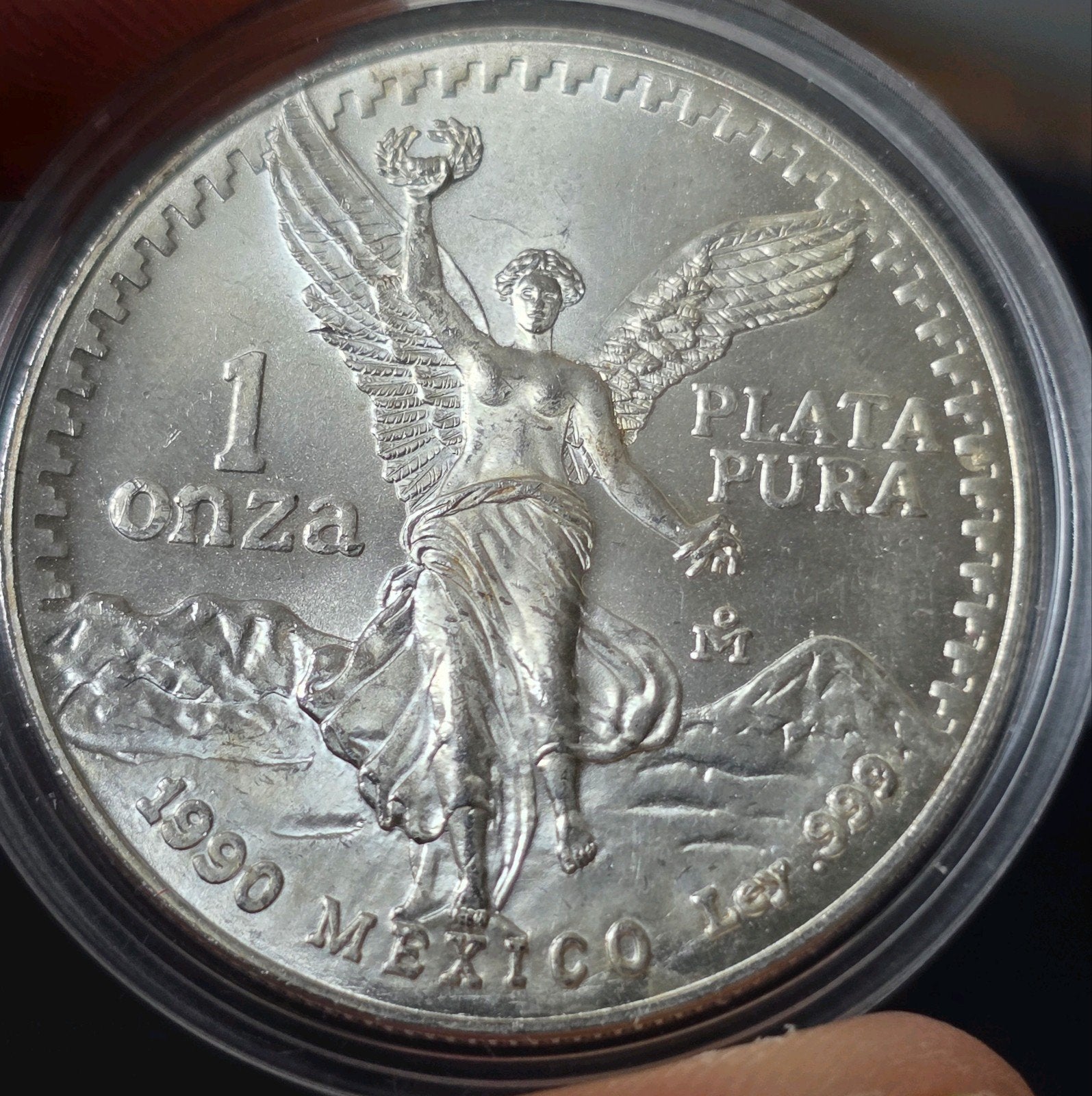1oz 1990 mexico, Verzenden, Midden-Amerika, Losse munt, Zilver
