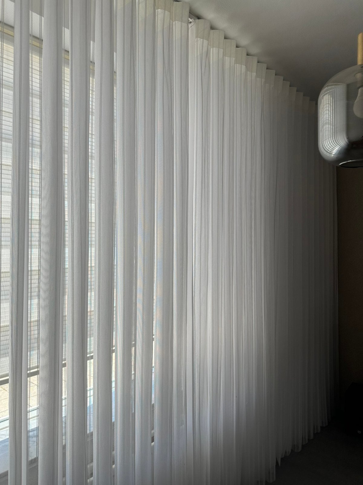 Witte stoffen lamellen / verticale jaloezieën – Complete set, Ophalen, Gebruikt, Wit, Lamellen