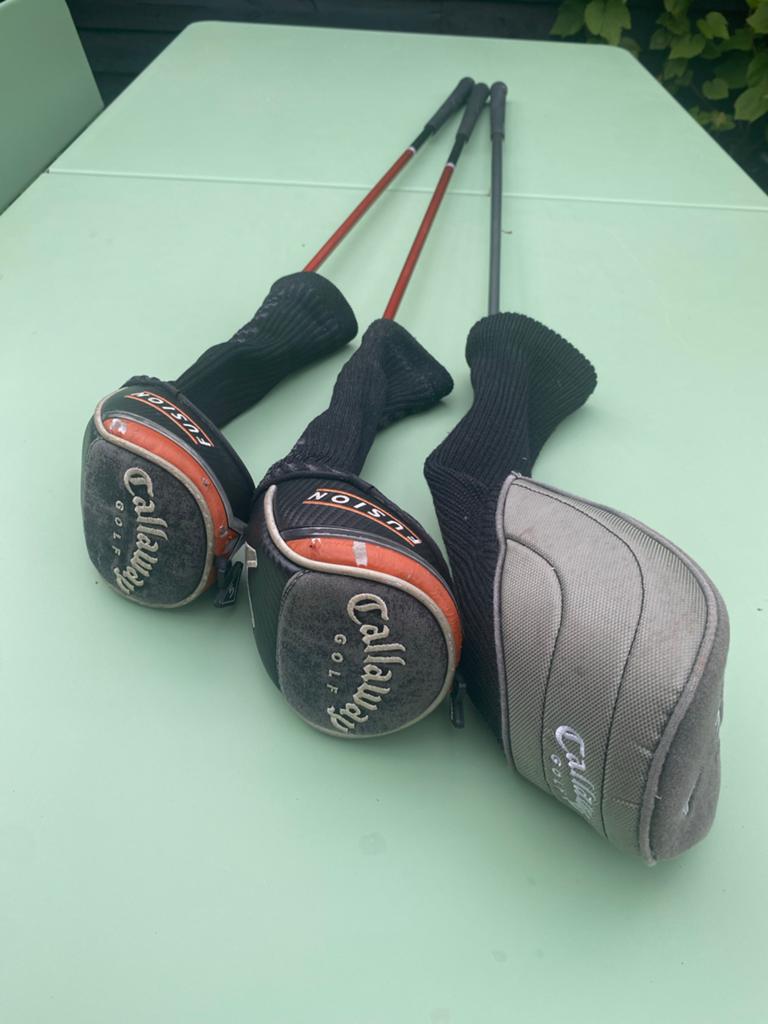 Callaway Golfclubs: Fusion & ERC Drivers (3 stuks), Ophalen, Zo goed als nieuw, Club, Callaway