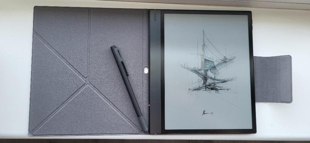 BOOX Note Air5 C - Kleuren e-ink e-book reader - incl cover, Ophalen, Boox, Zo goed als nieuw, 10 inch of meer