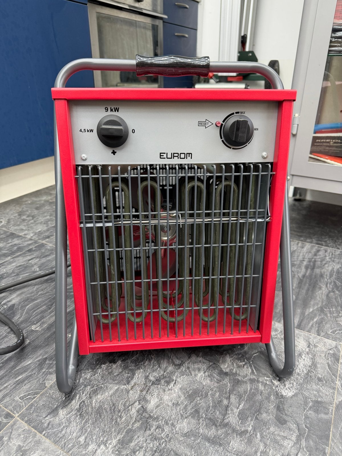 Eurom Werkplaatskachel 9 kW - Krachtige Elektrische Kachel, 30 tot 80 cm, Kachel, Minder dan 60 cm, Ophalen of Verzenden