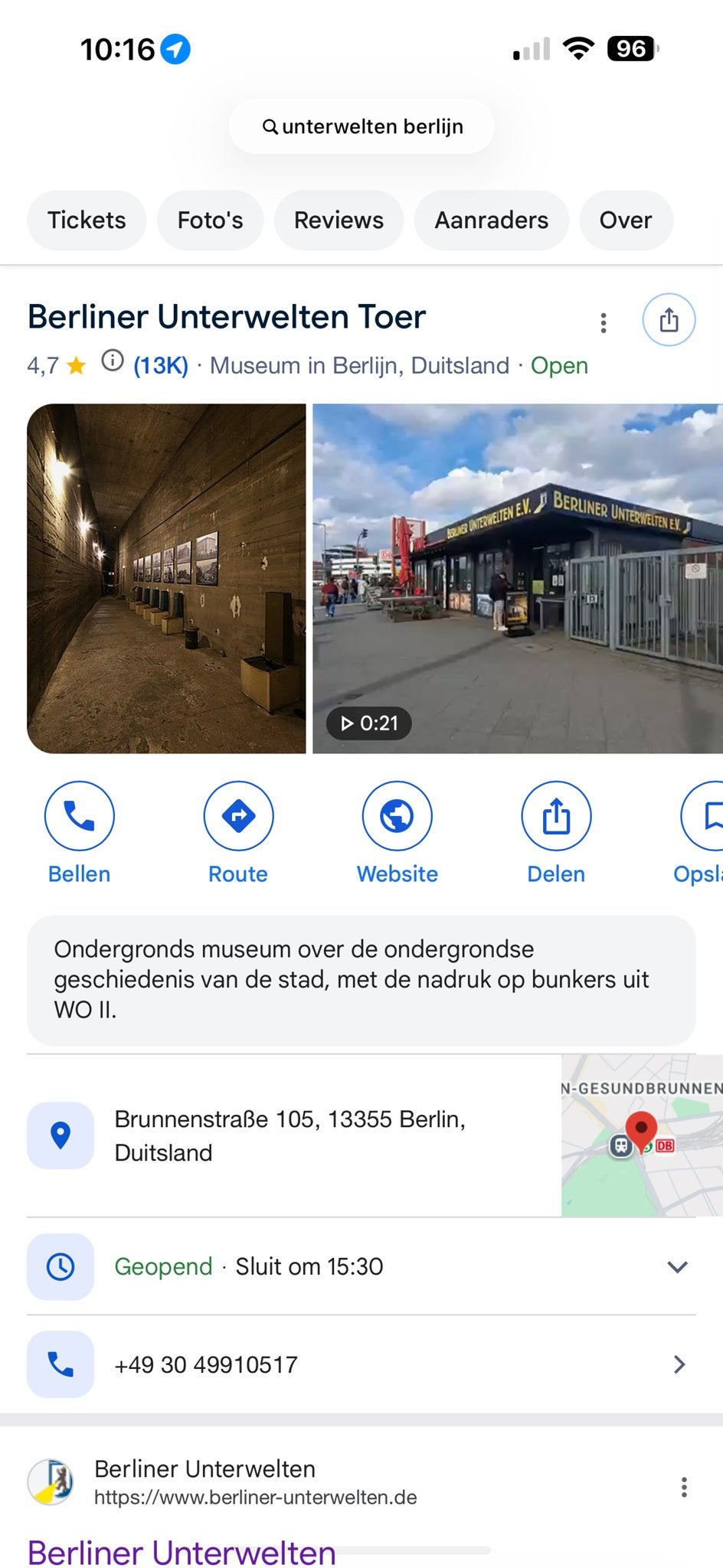 2 toegangskaartjes berlijse bunker, Twee personen, Ticket of Toegangskaart