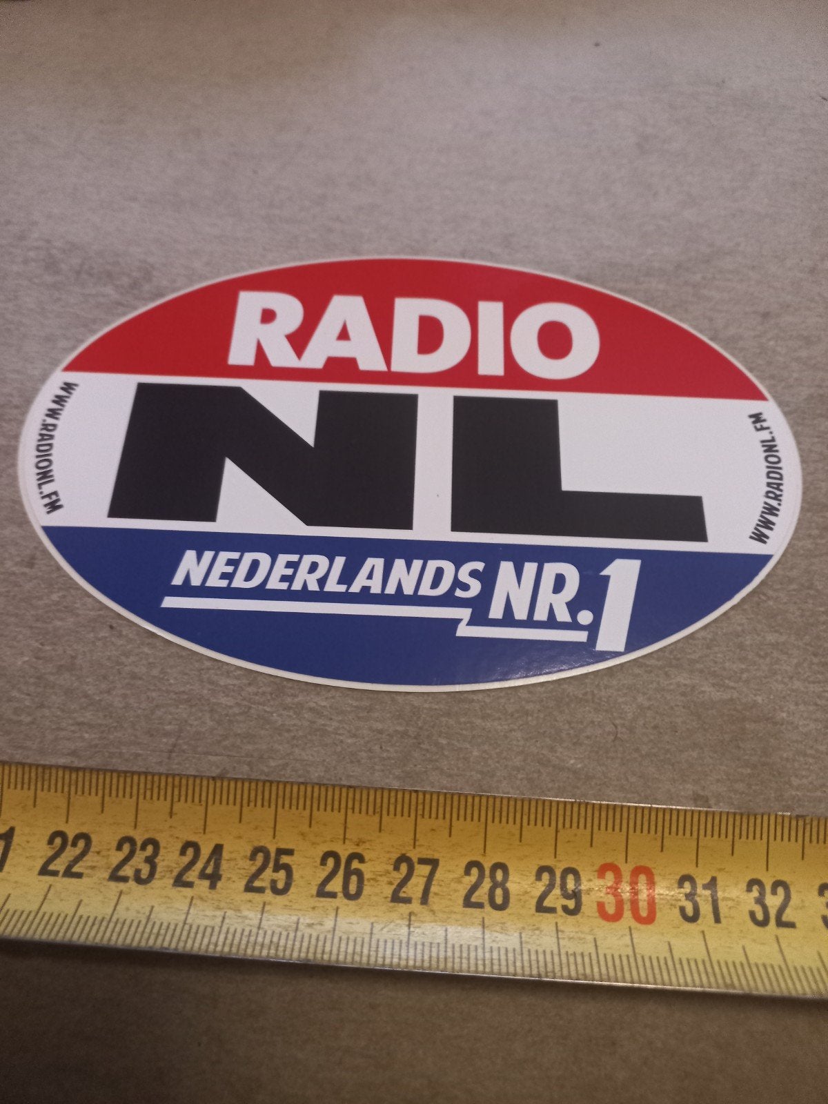 Radio NL sticker - Nederlands Nr. 1, Verzamelen, Ophalen of Verzenden