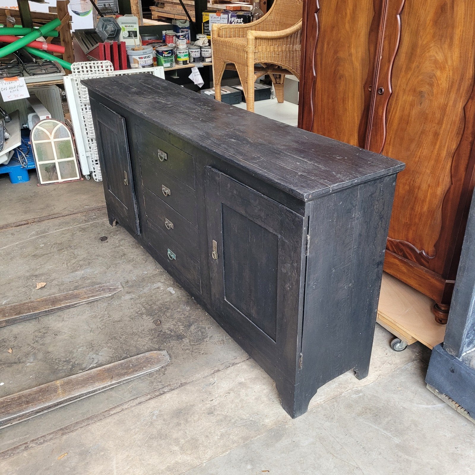 Houten oude dressoir kast., Ophalen, Gebruikt, 25 tot 50 cm, Minder dan 100 cm