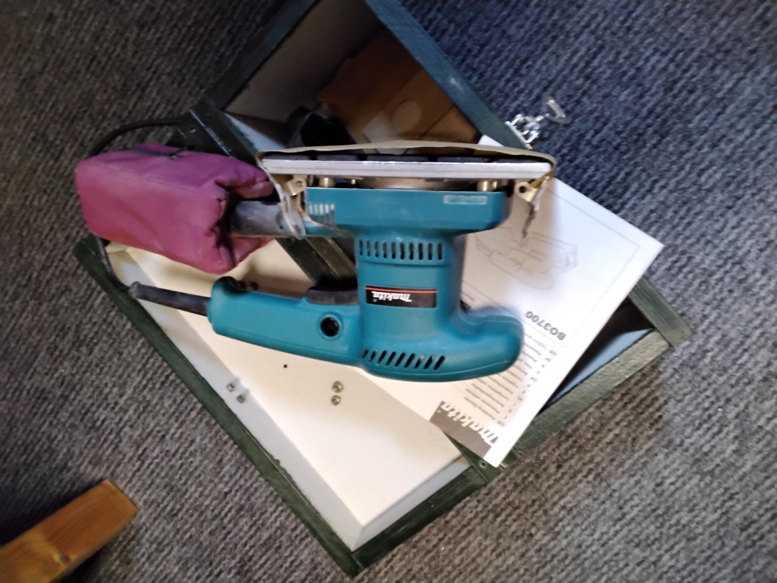 te koop, Doe-het-zelf en Verbouw, Gereedschap | Schuurmachines, Ophalen, Gebruikt, Minder dan 600 watt, Vlakschuurmachine