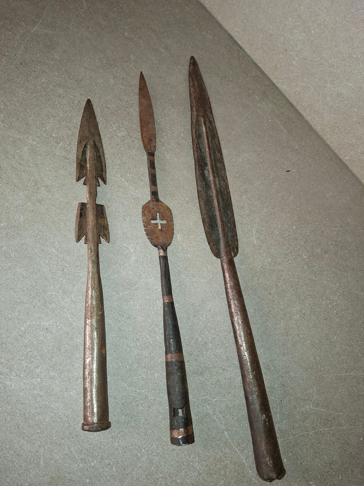 Set van 3 Antieke Speren uit Congo, Antiek en Kunst, Ophalen of Verzenden