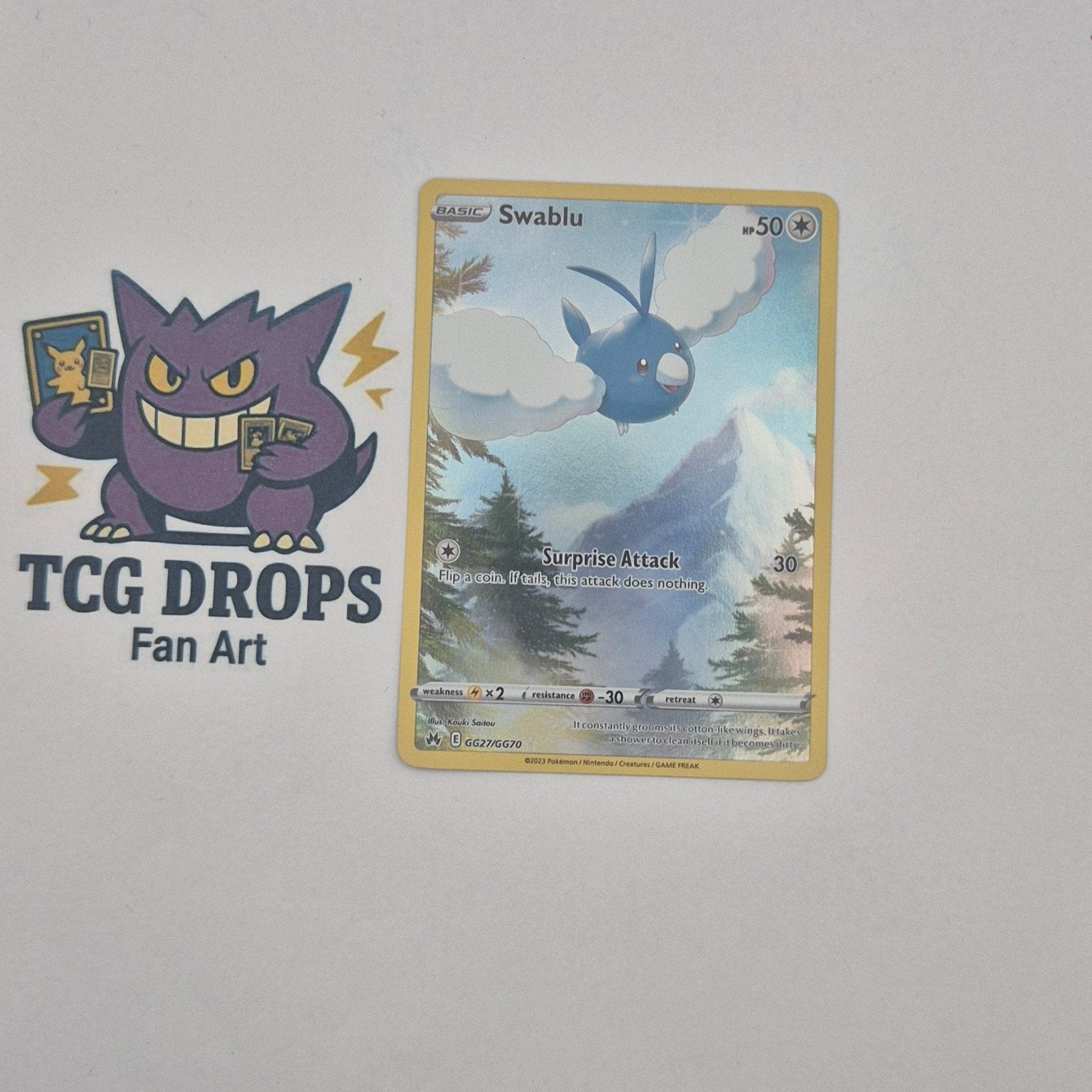 Swablu GG27/GG70 Crown Zenith, Ophalen of Verzenden, Zo goed als nieuw, Losse kaart, Foil