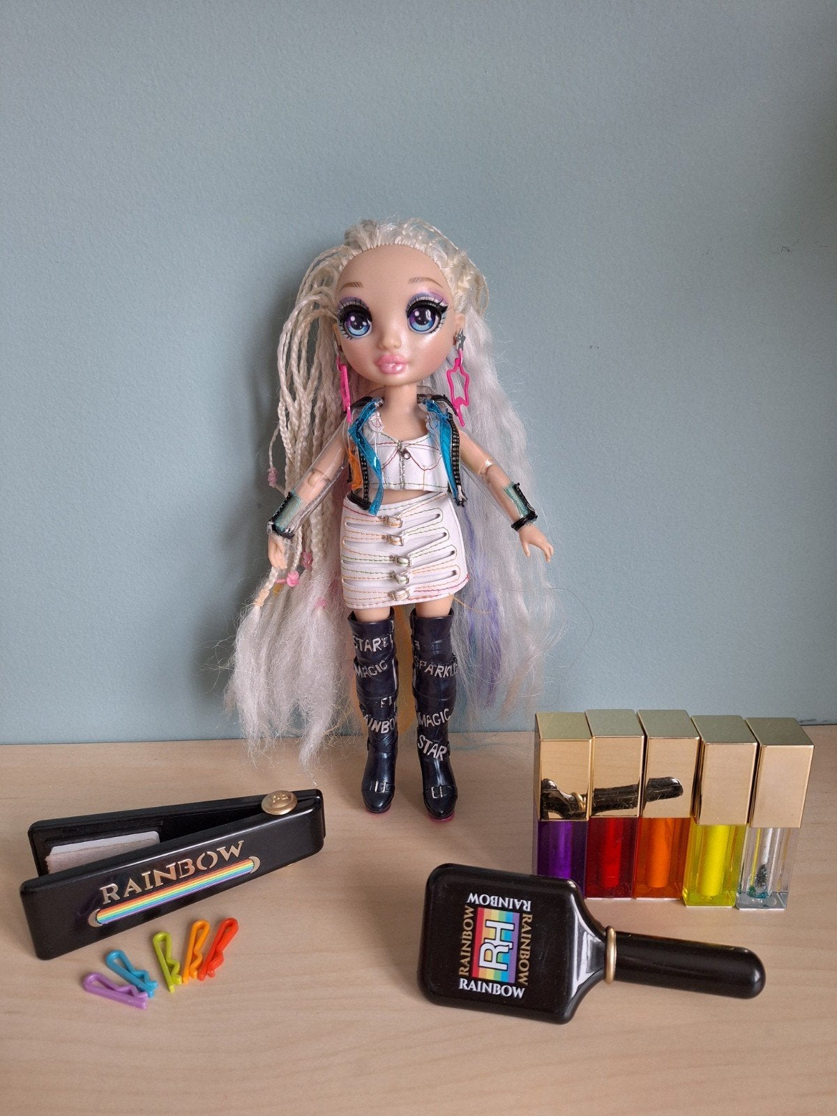 Rainbow High 5-in-1 Hair Studio met Rainbow pop Amaya Raine, Ophalen of Verzenden, Zo goed als nieuw, Overige typen