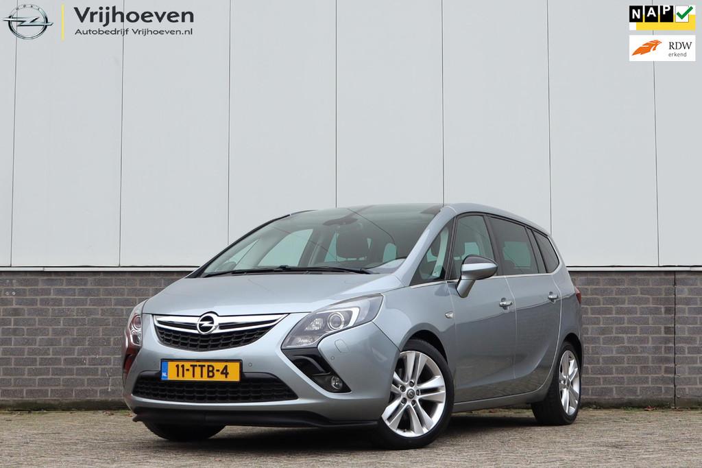 Opel Zafira Tourer 1.4 Cosmo Trekhaak 1e eig NL Auto, Auto's, Opel, Euro 5, Stof, Zwart, 4 cilinders